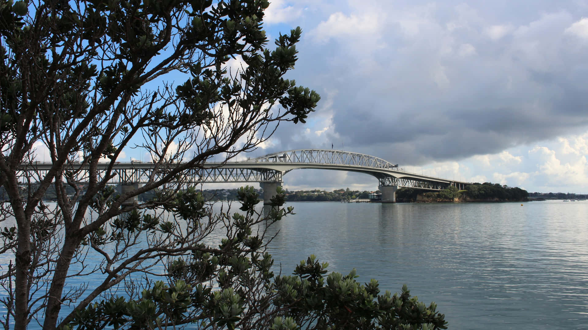 Auckland Harbour Bridge Scenic View Wallpaper