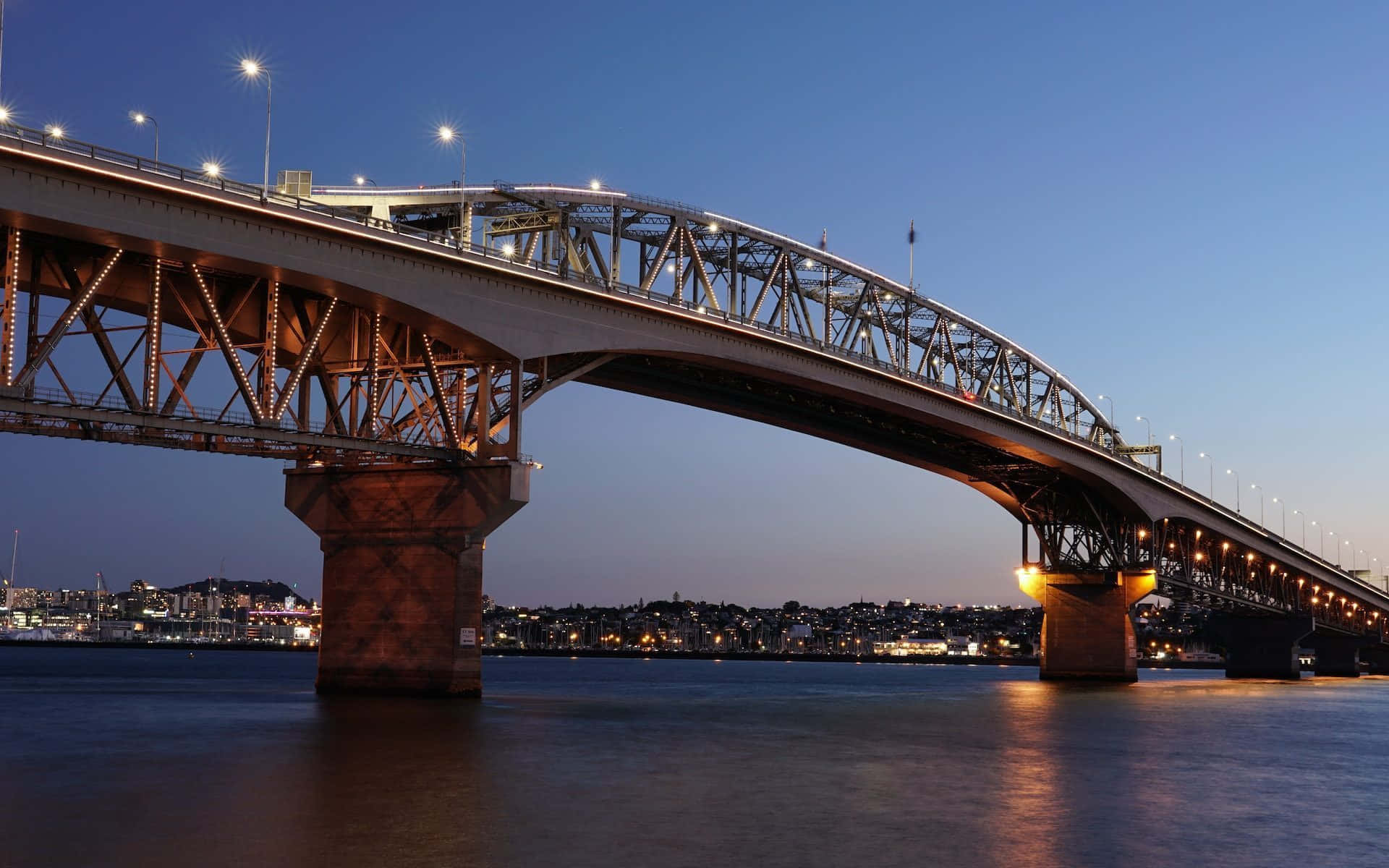 Auckland Harbour Bridge Twilight Wallpaper