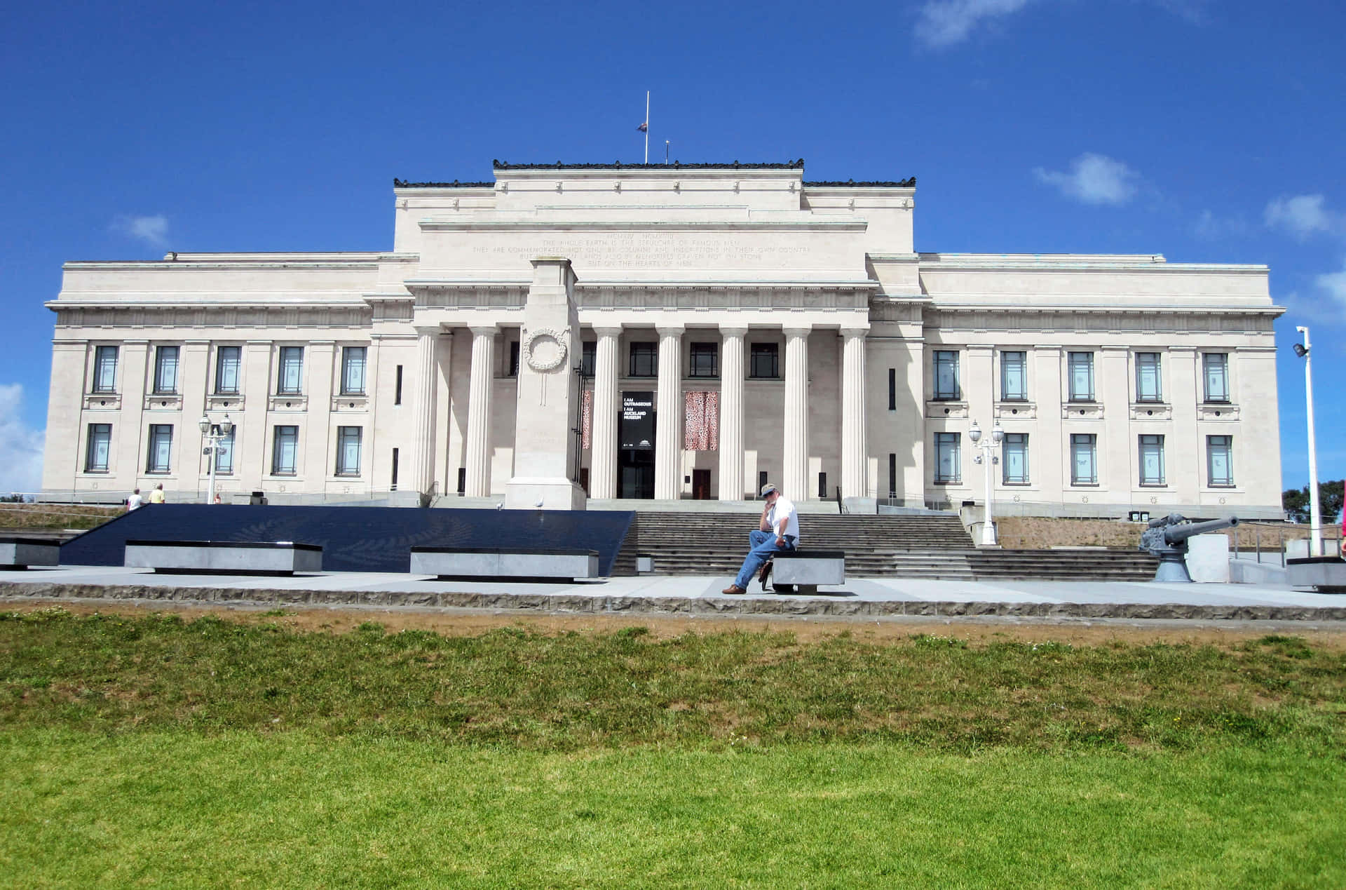 Auckland Krigsminnesmerke Museum Eksteriør Bakgrunnsbildet