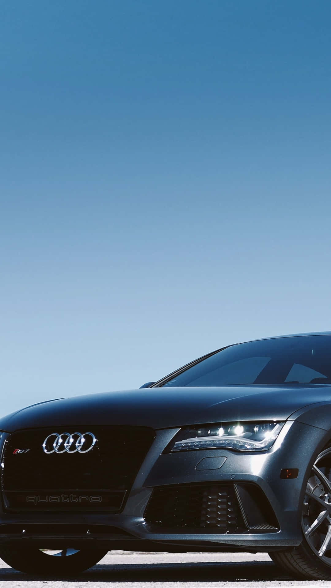 Sleek and Stylish Audi on Scenic Highway