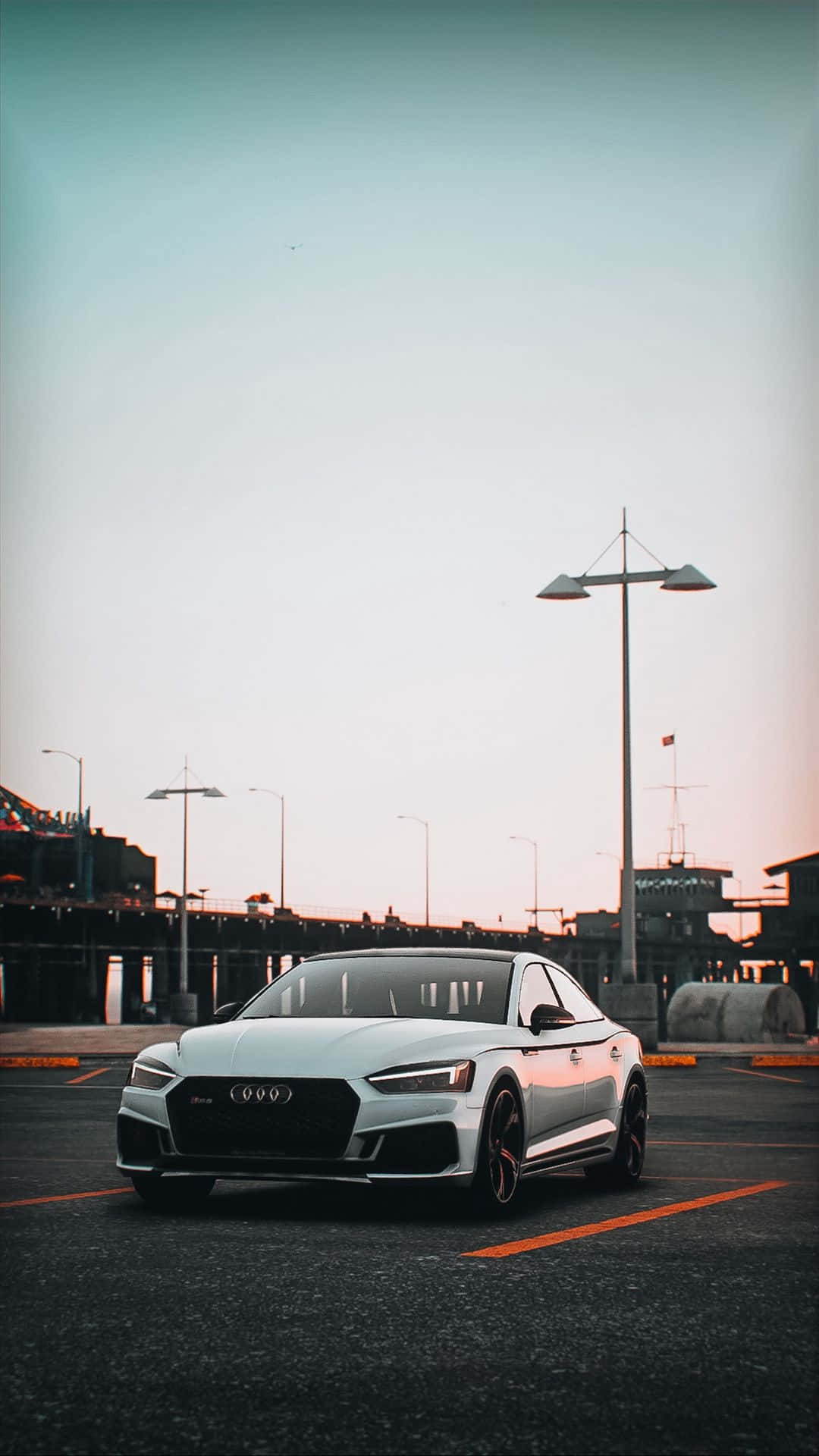 Sleek Audi car in an urban setting