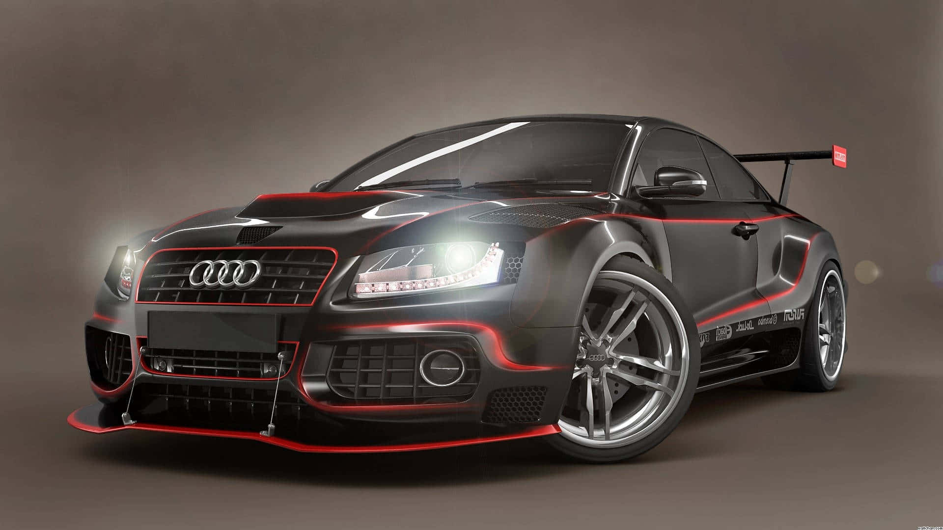 Sleek Black Audi Sports Car