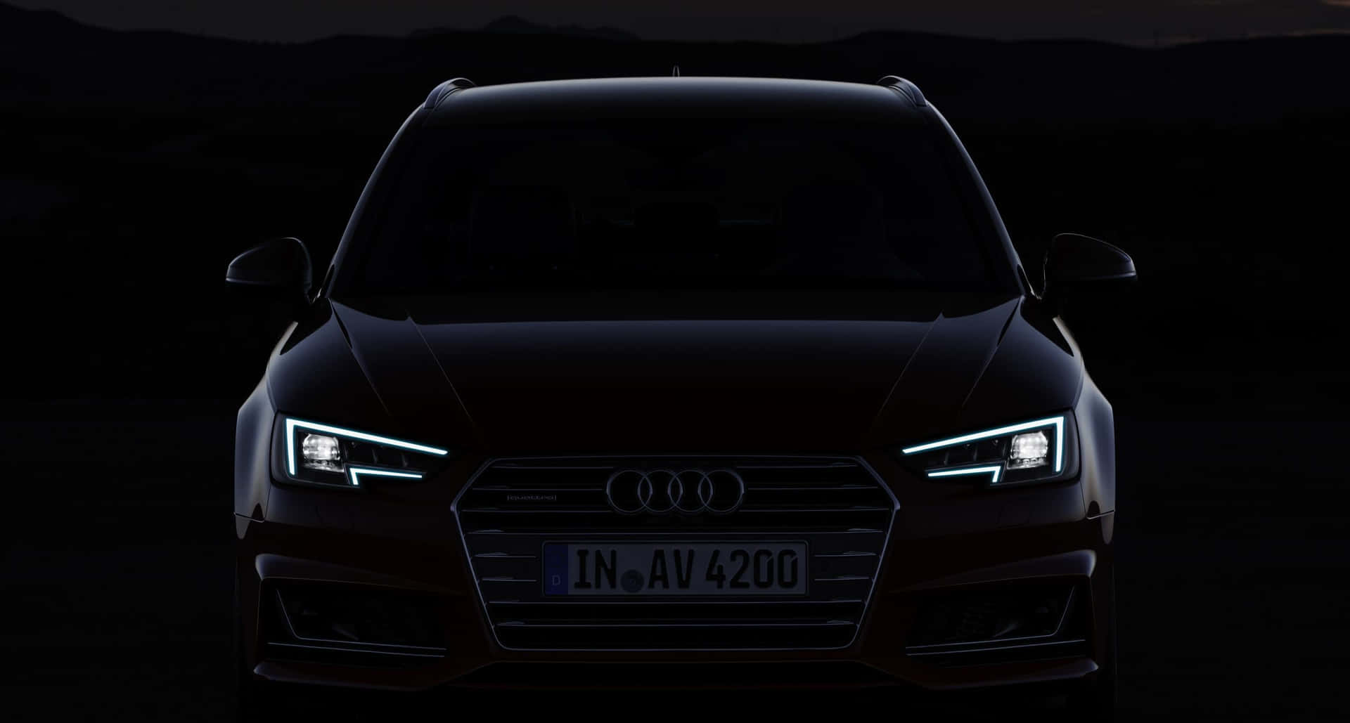 The Stunning Audi A4 in Motion Wallpaper