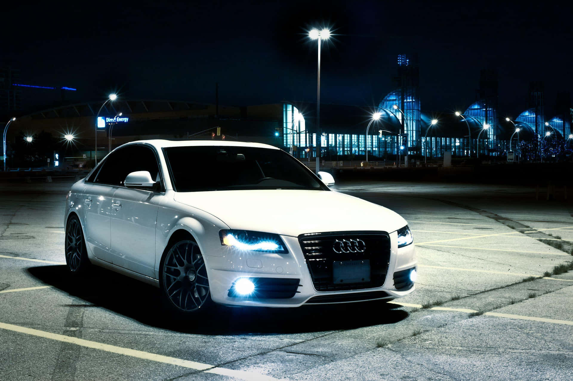 Sleek Audi A4 on a Scenic Drive Wallpaper