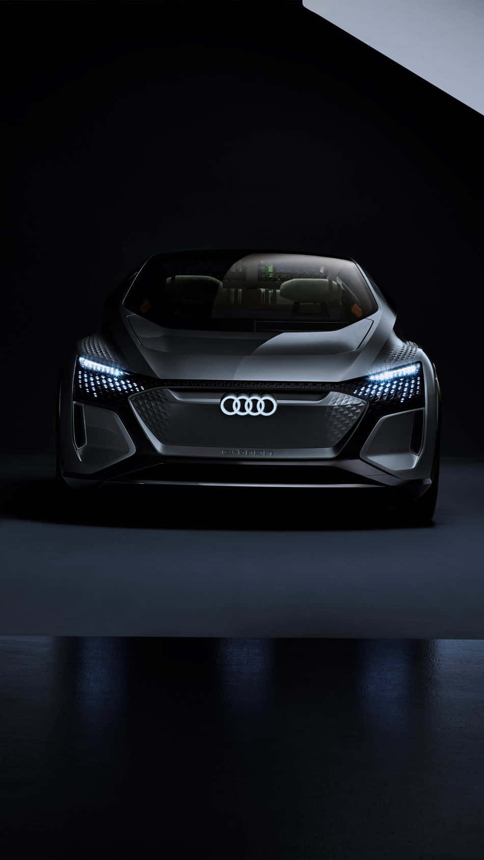 Audi Futuristic Concept Car Dark Backdrop Wallpaper