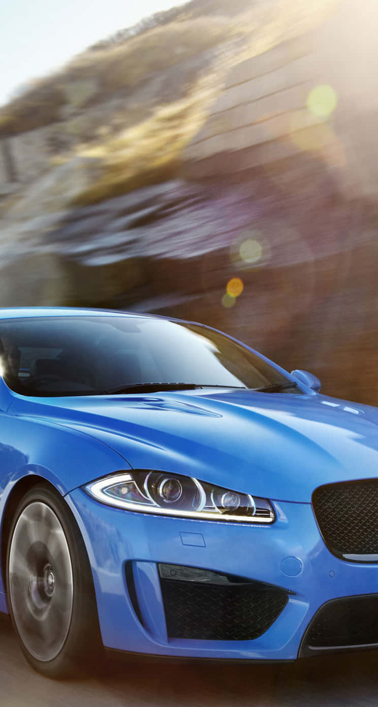 Jaguarxf Azul Audi Iphone Fondo de pantalla