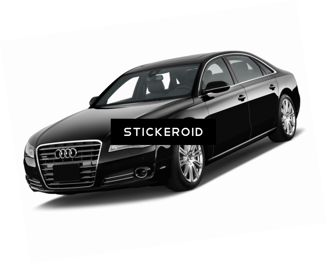 Audi Luxury Sedan Black Profile View PNG