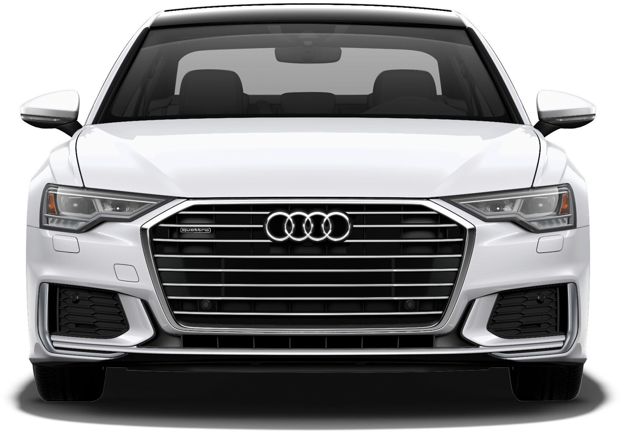 Download Audi Luxury Sedan Front View | Wallpapers.com