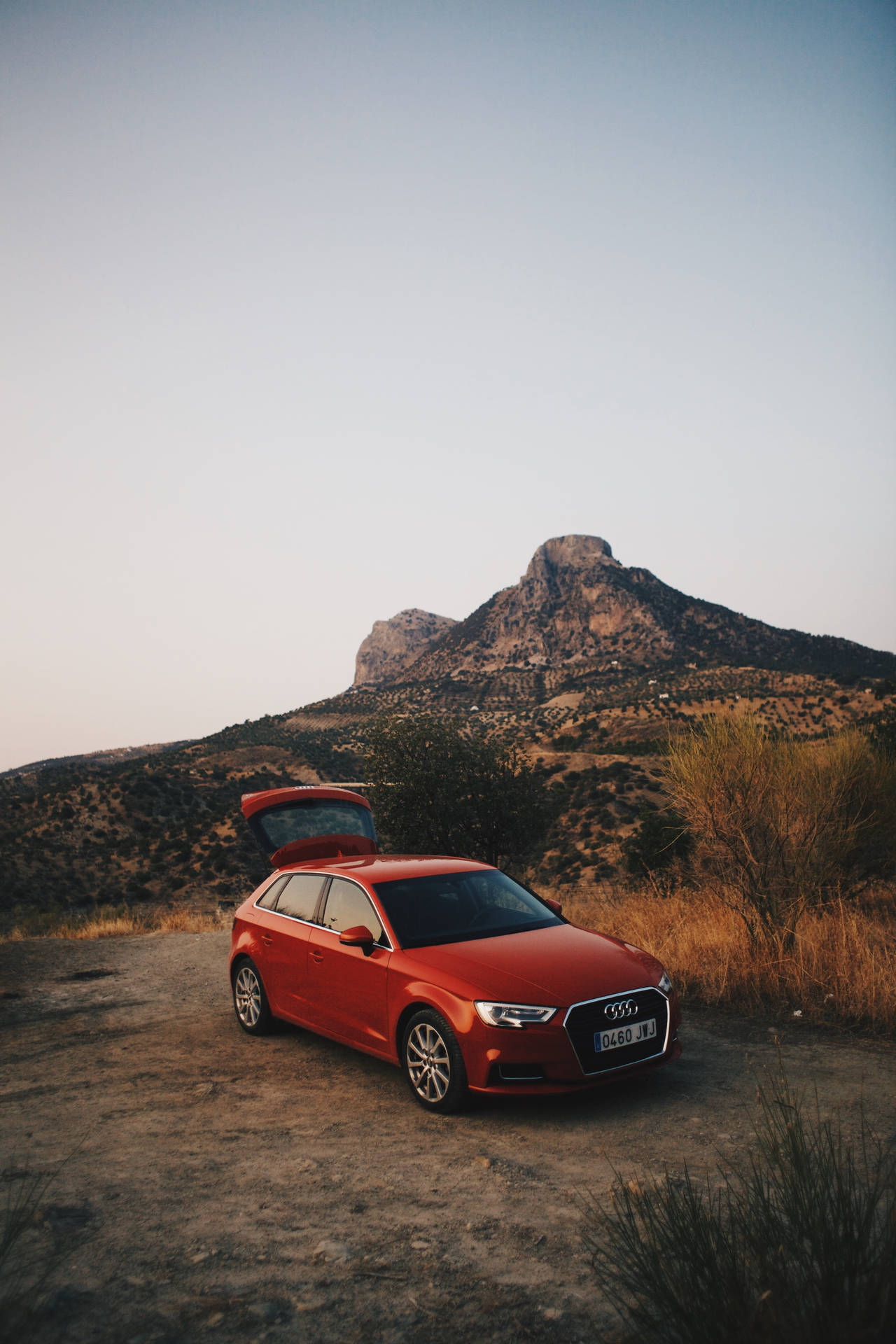 Audi Q5 Red Mountains Wallpaper