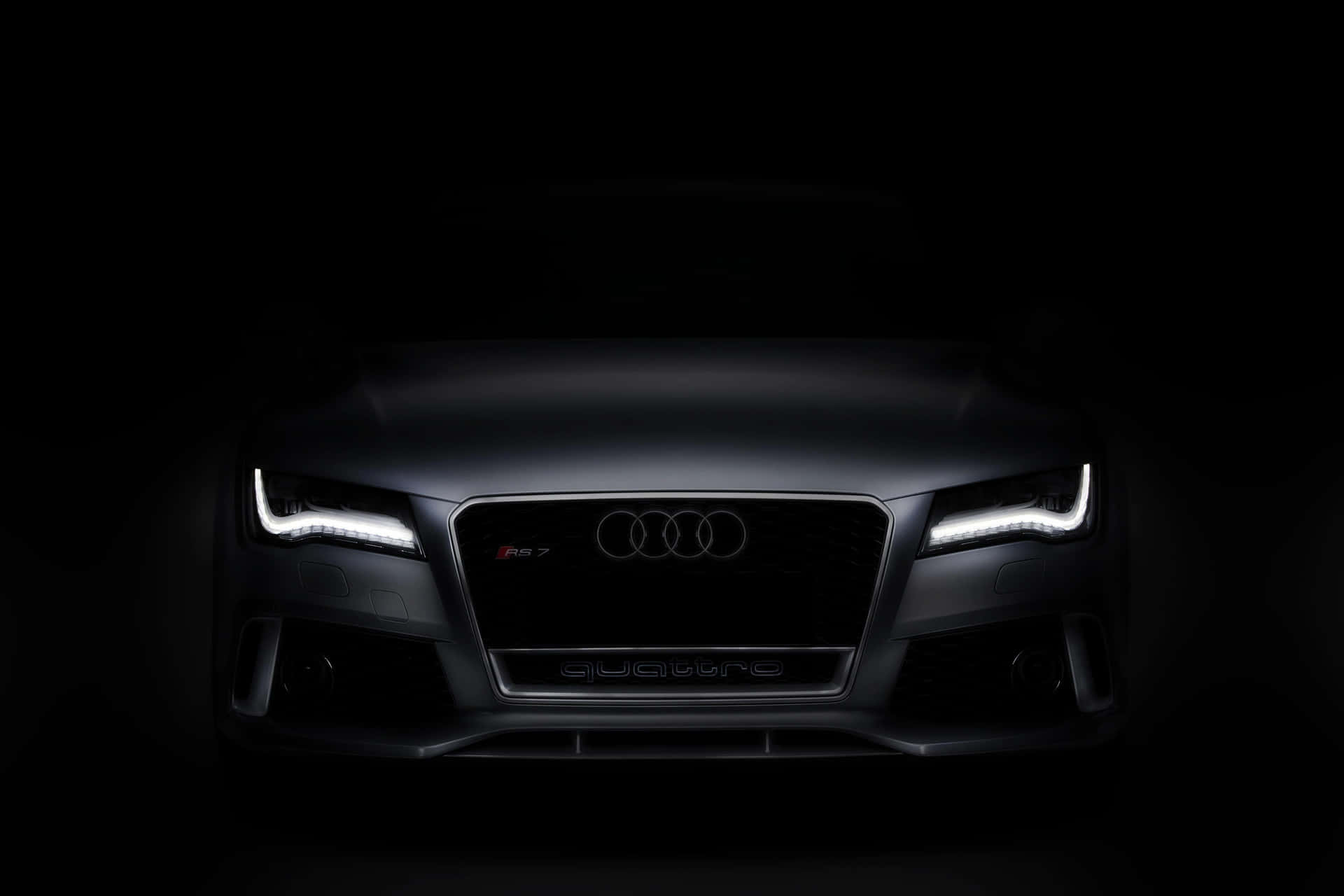 Audi R S7 Sportback Front View Dark Background Wallpaper