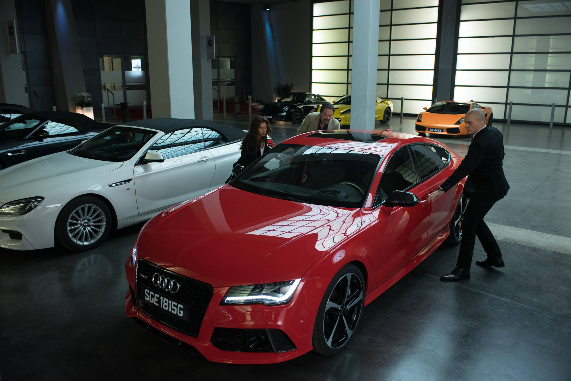 Audi Red Luxury Ciarán Hinds Wallpaper