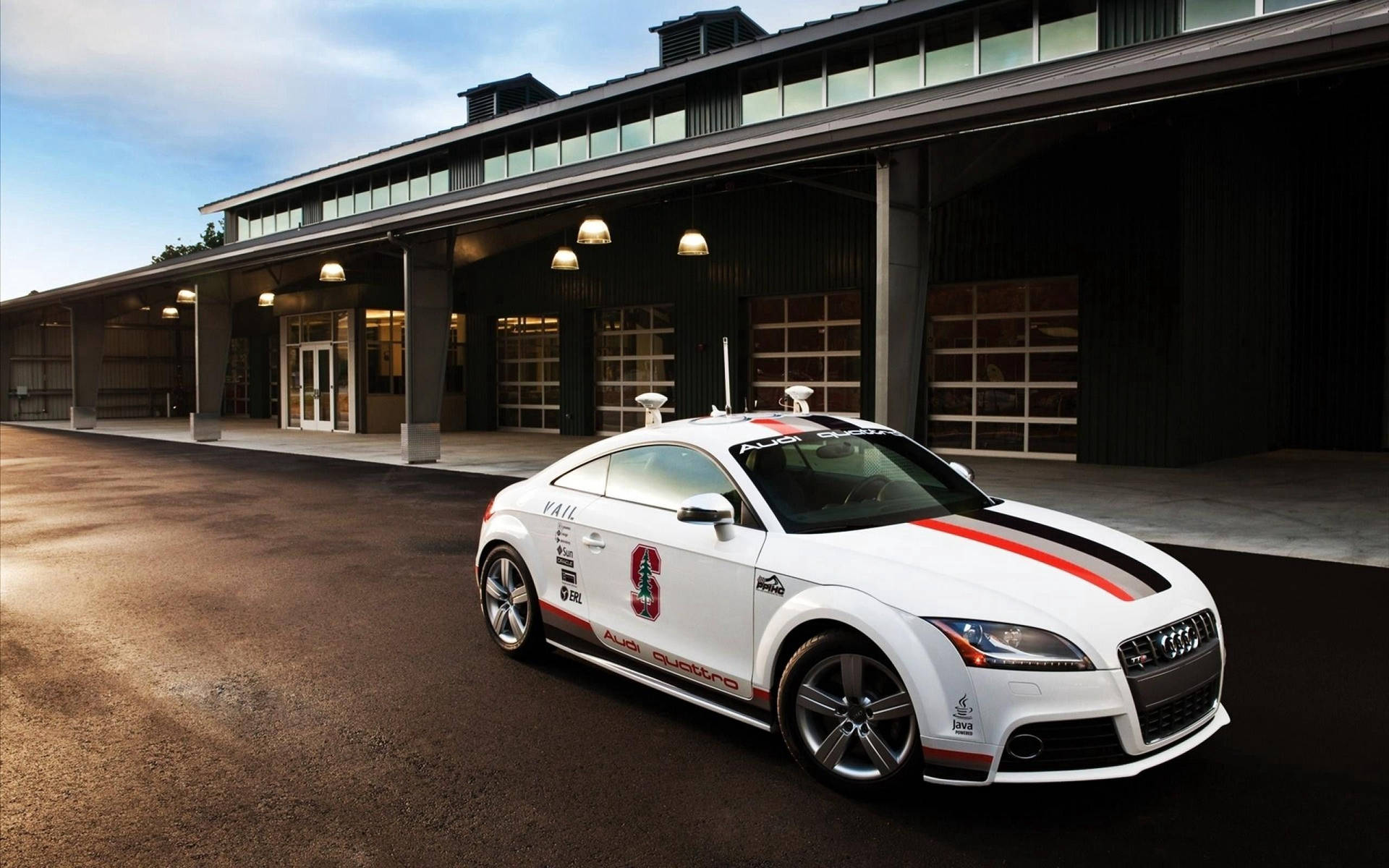 Audi RS White Sportscar Wallpaper