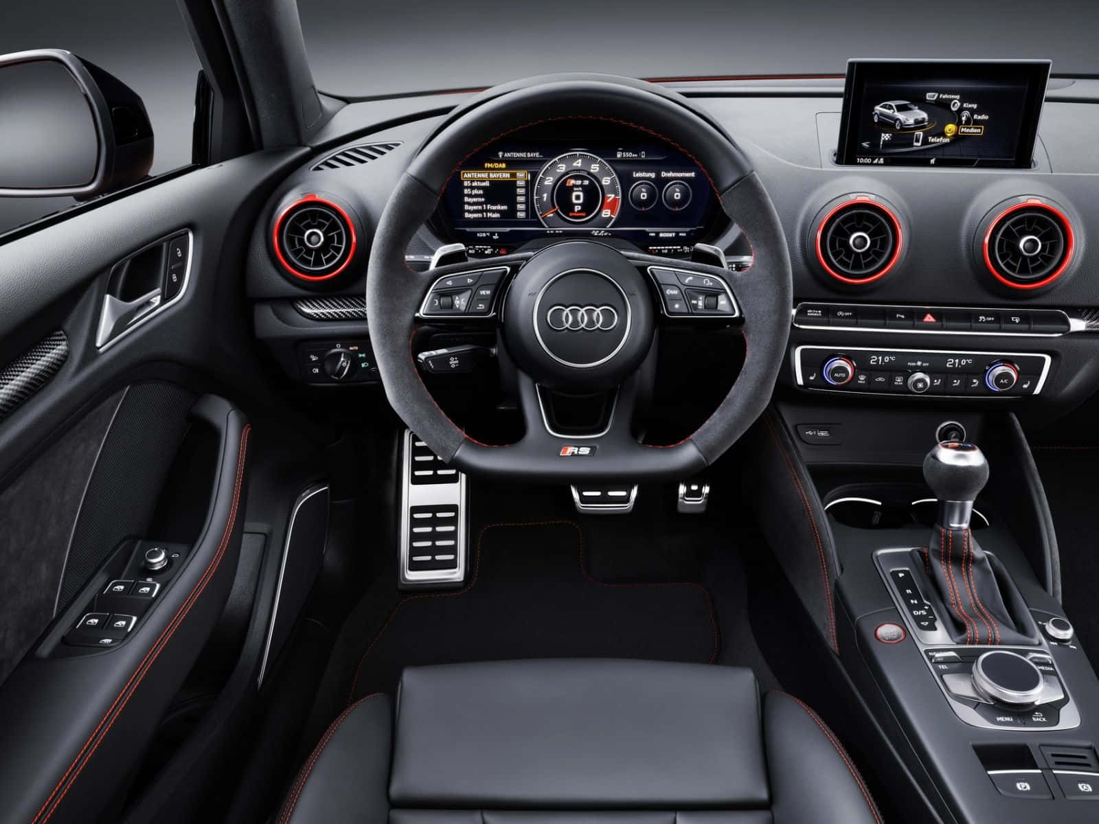 Rendimientopoderoso Desatado - El Audi Rs3 Fondo de pantalla