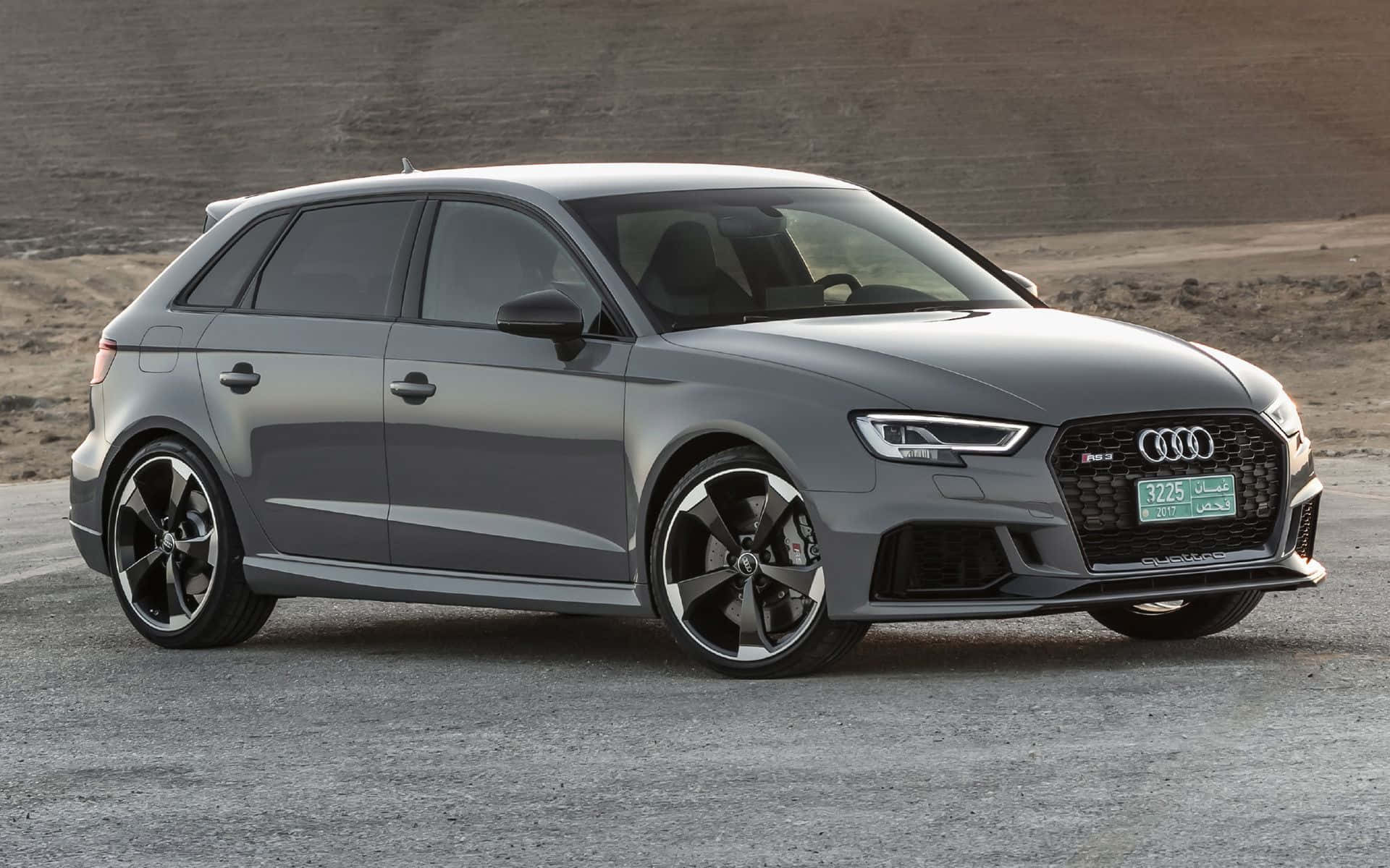 Stunning Audi RS3 in motion Wallpaper
