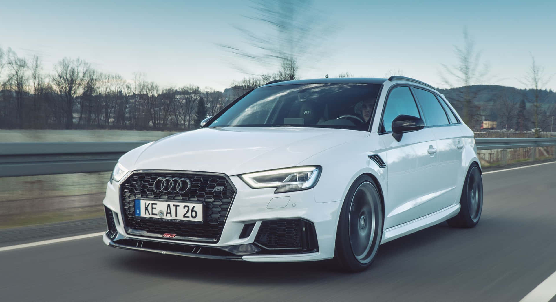 Experience Speed and Luxury with the Audi RS3 Sportback Wallpaper