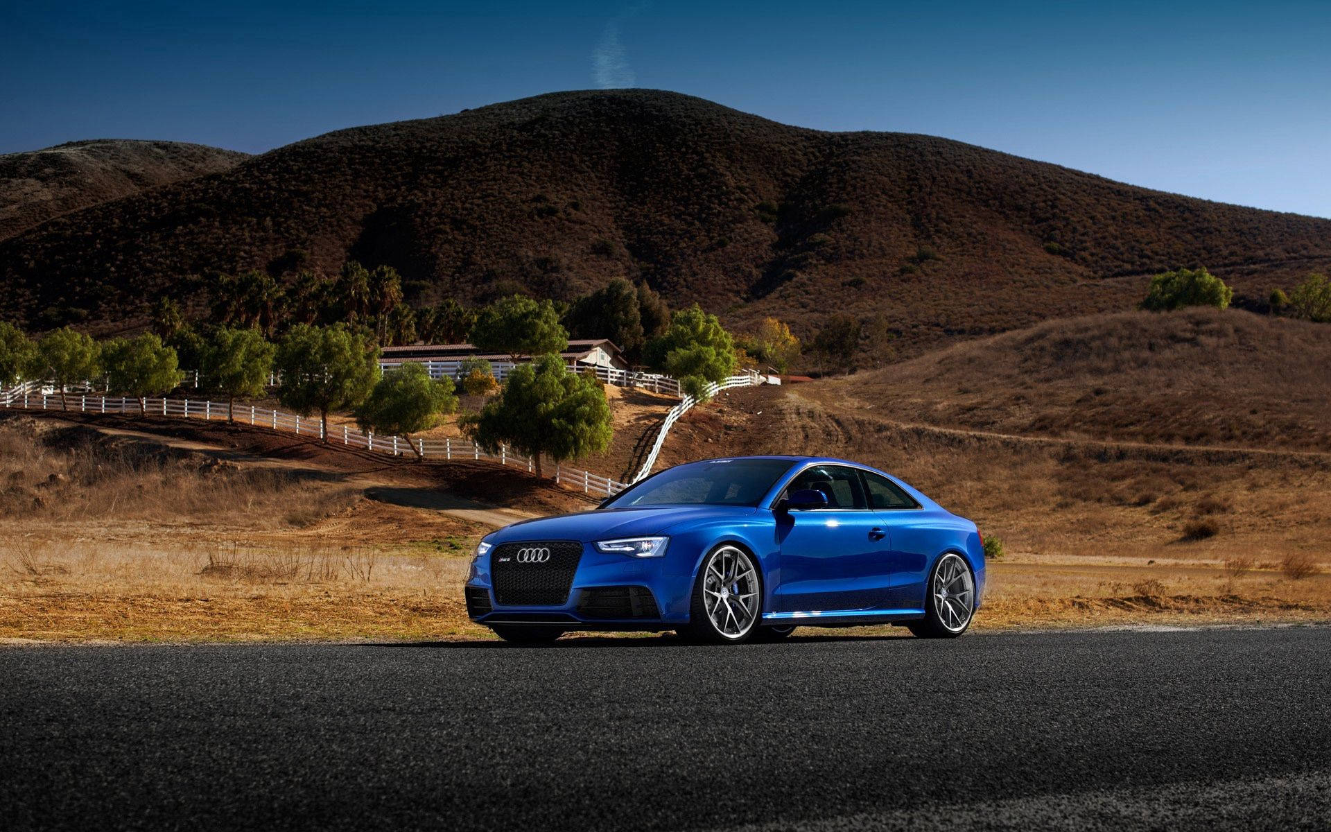 Audi RS5 Indigo Blue Wallpaper