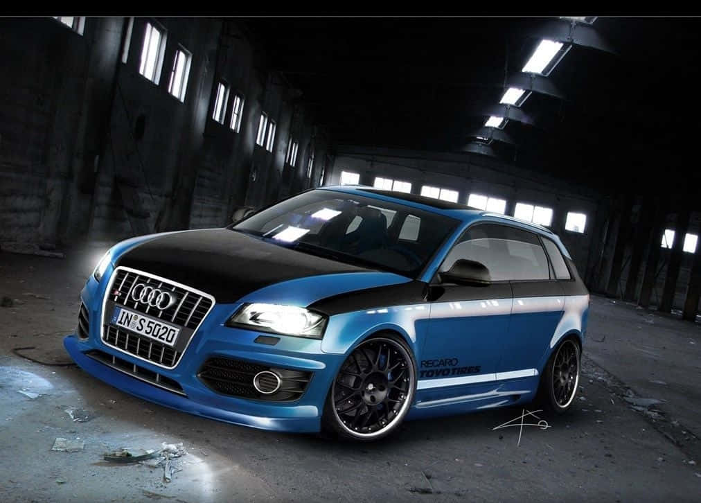 Stunning Audi S3 in action on a race track Wallpaper