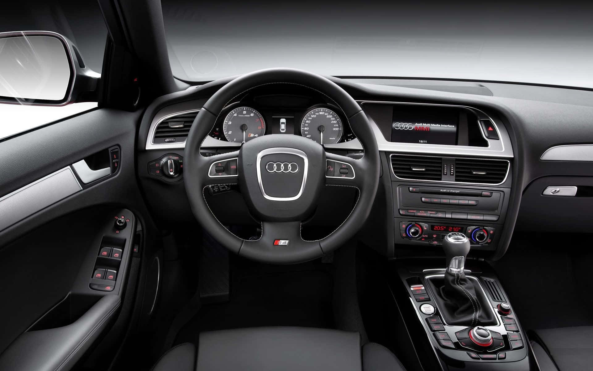 Sleek Audi S4 in Action Wallpaper