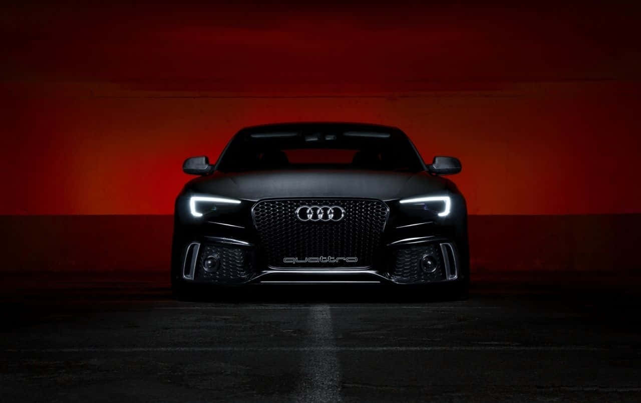 Audi S5 Speeding Down The Road Wallpaper