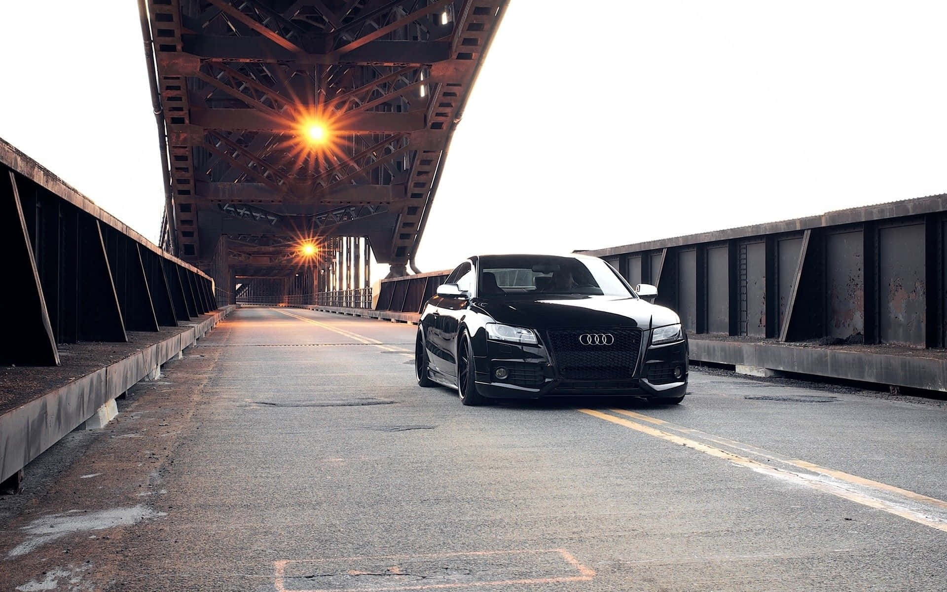 Sleek and Sophisticated Audi S5 in Action Wallpaper