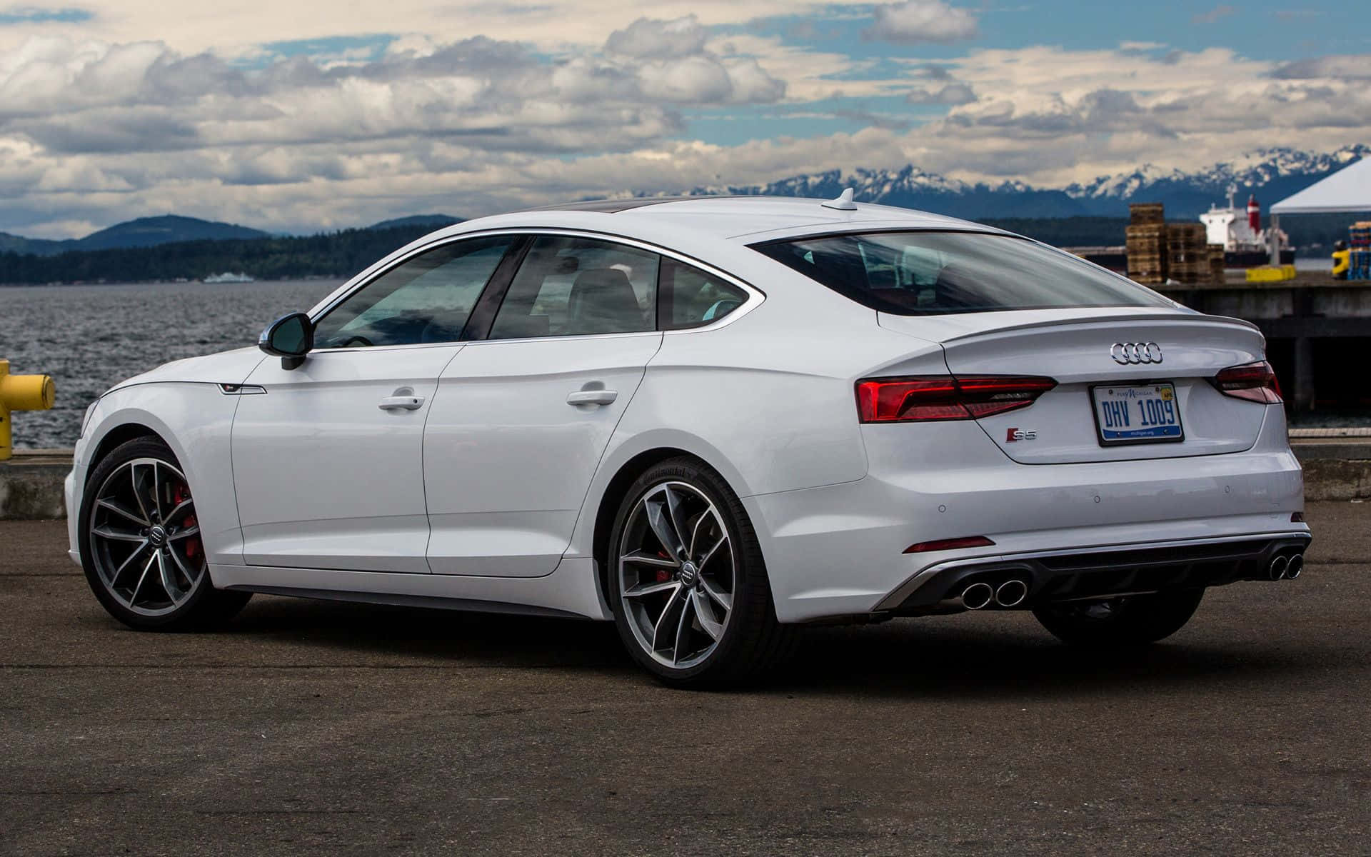 Sleek and Powerful Audi S5 in a Stunning Landscape Wallpaper