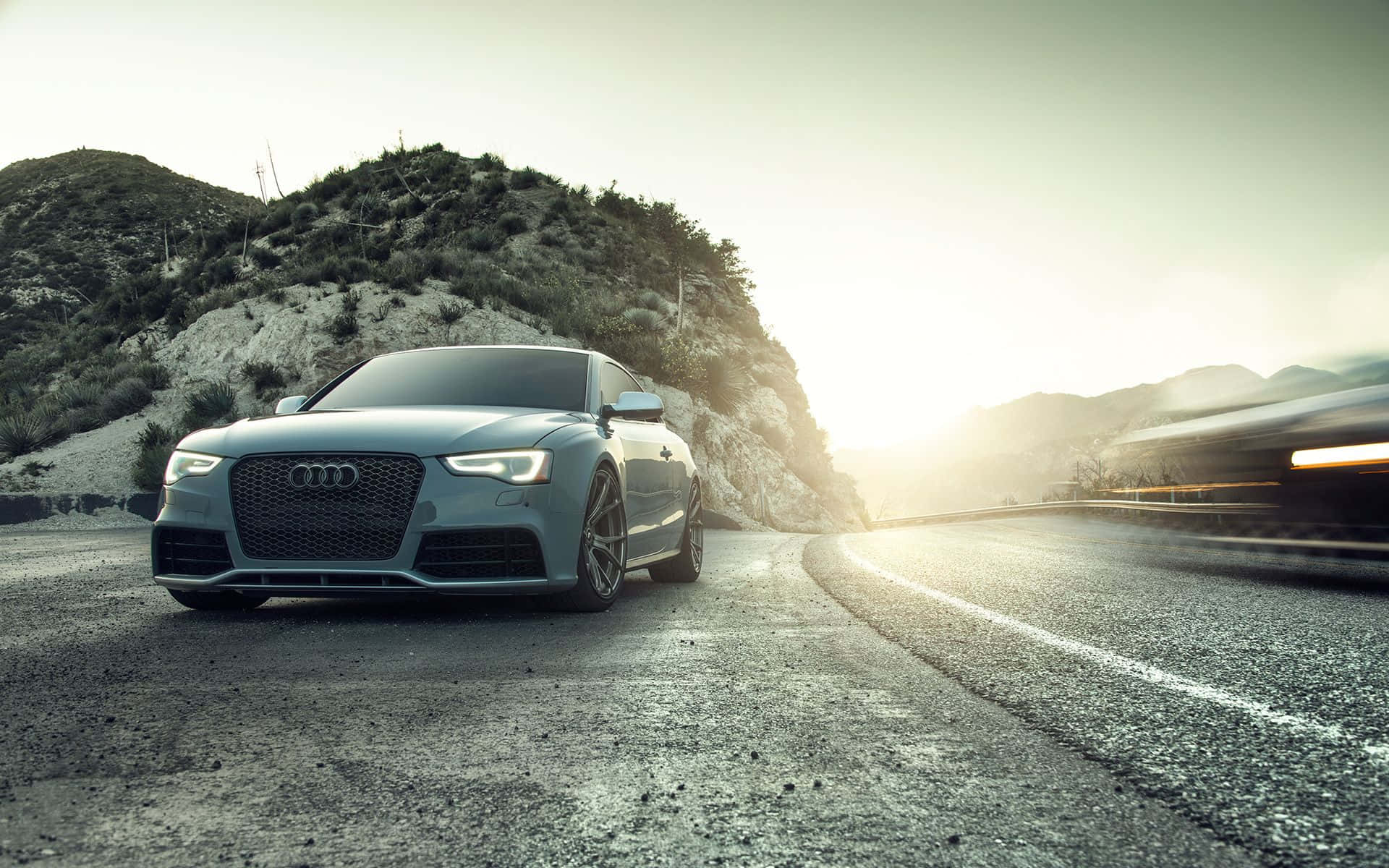 Sleek and Sophisticated Audi S6 in motion Wallpaper