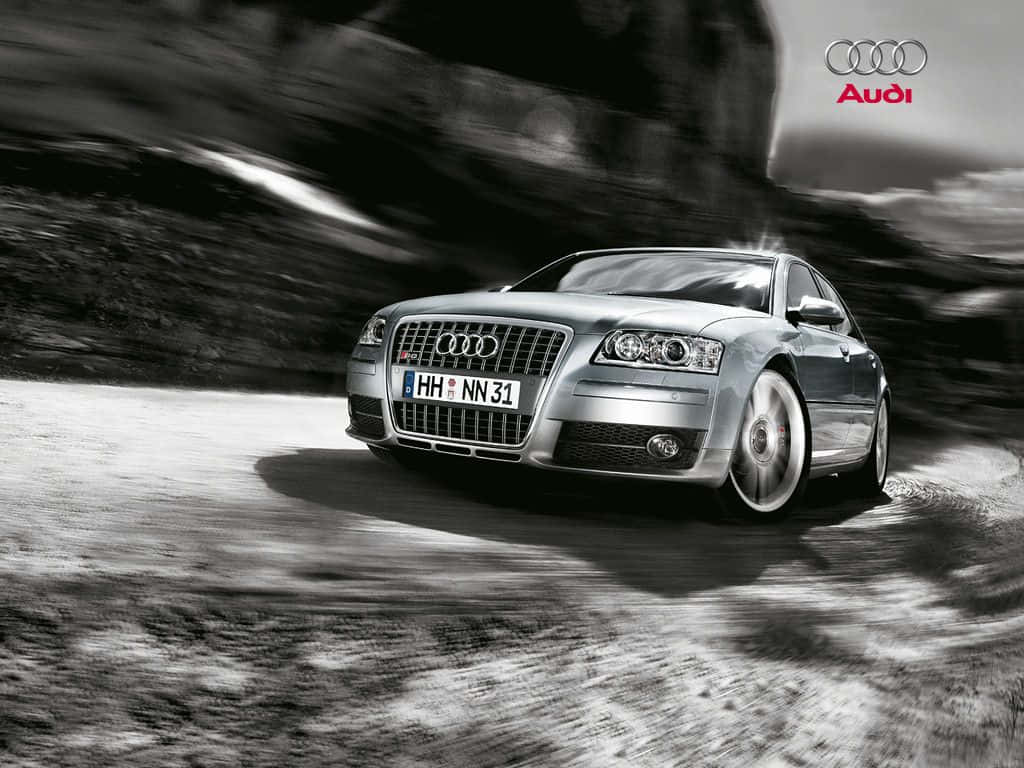 Captivating Audi S8 in motion Wallpaper