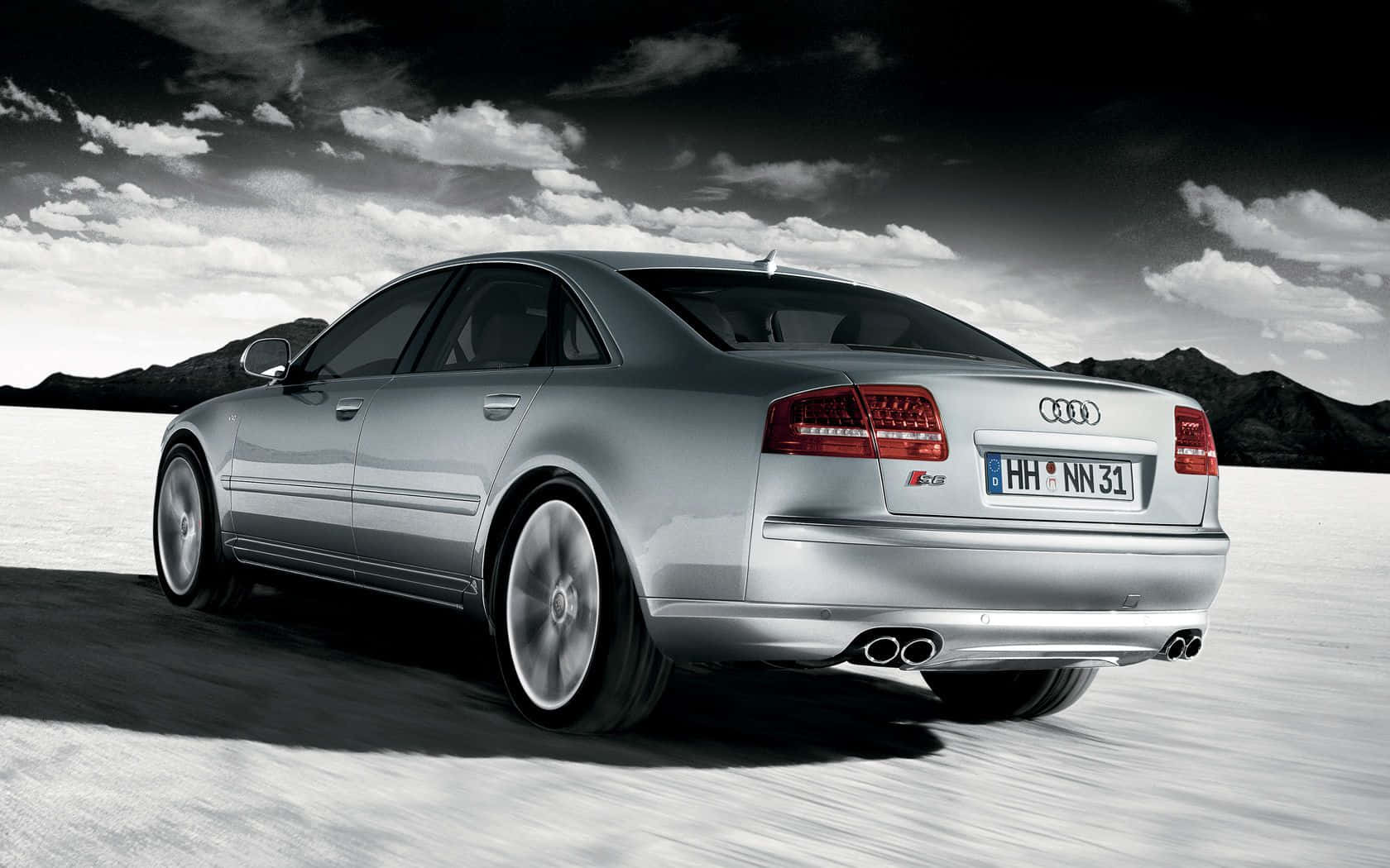 Elegant Audi S8 in Motion Wallpaper