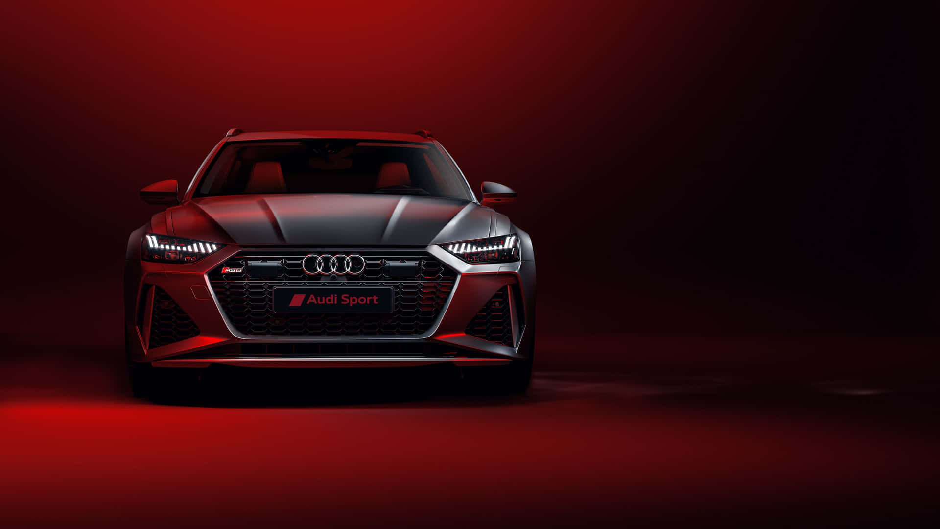 Audi Sport Red Backdrop Wallpaper