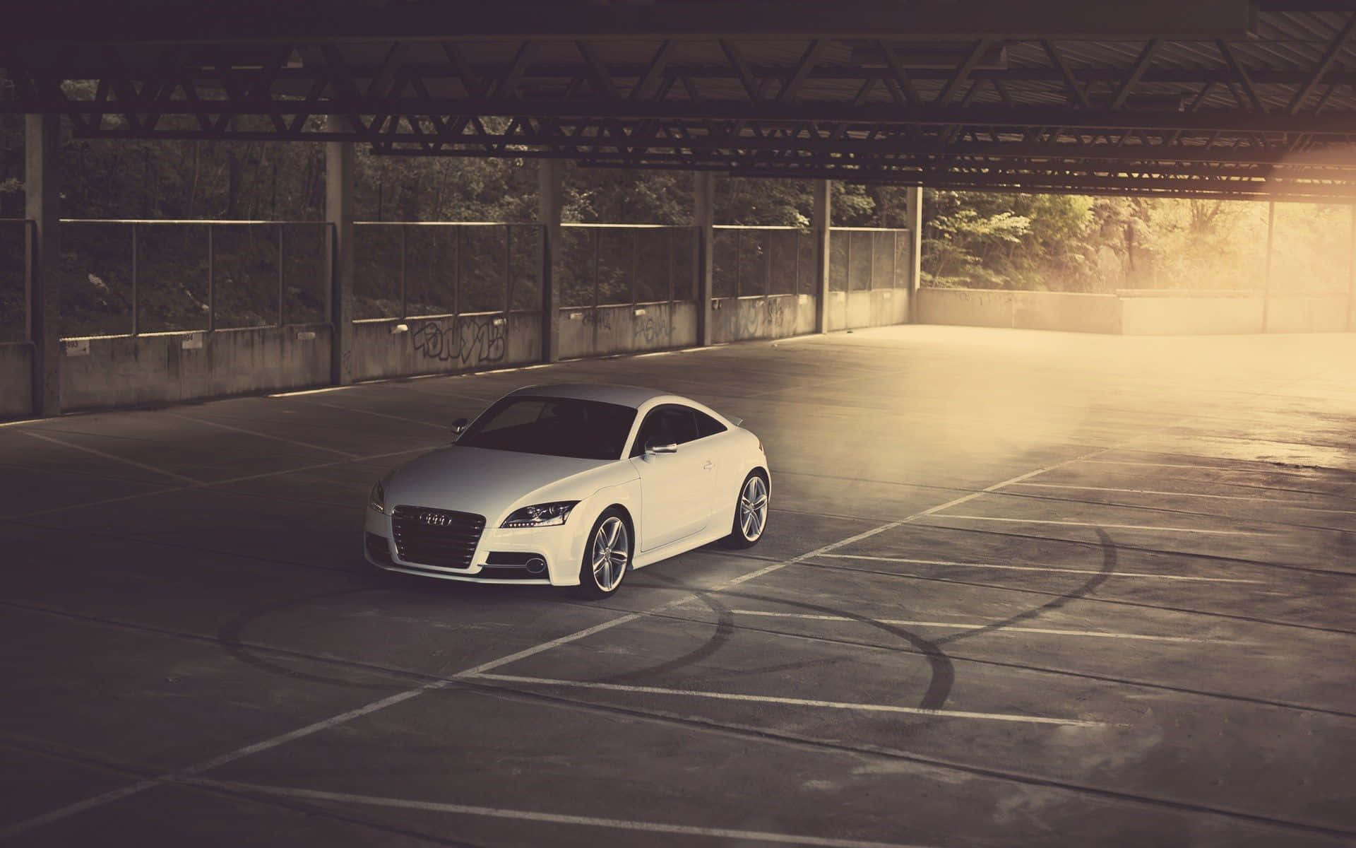 Captivating Audi TT in Action Wallpaper