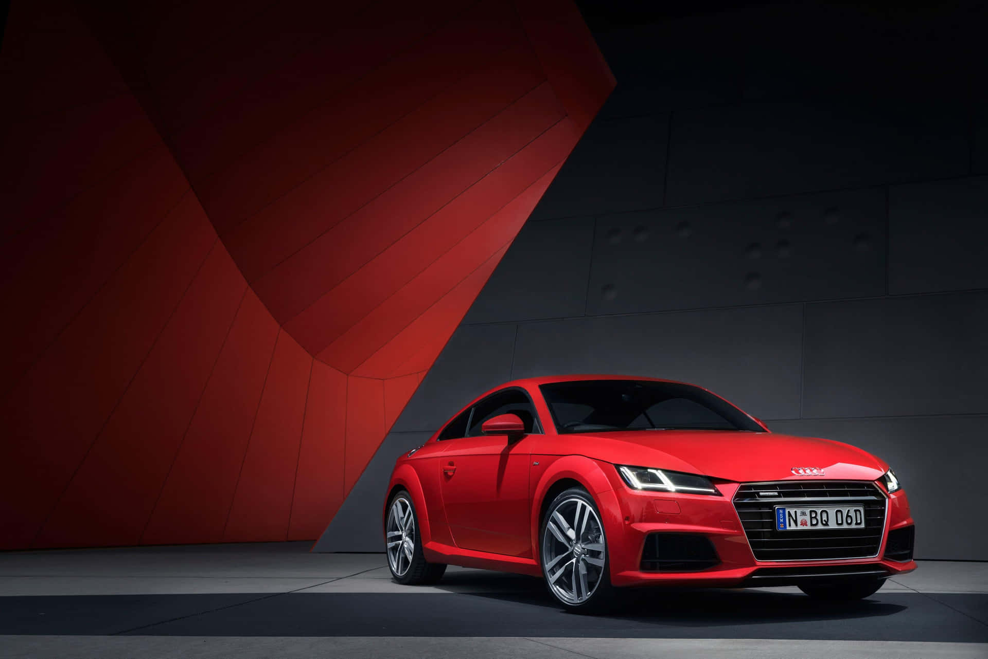 Audi TT Sport Coupe on the Road Wallpaper