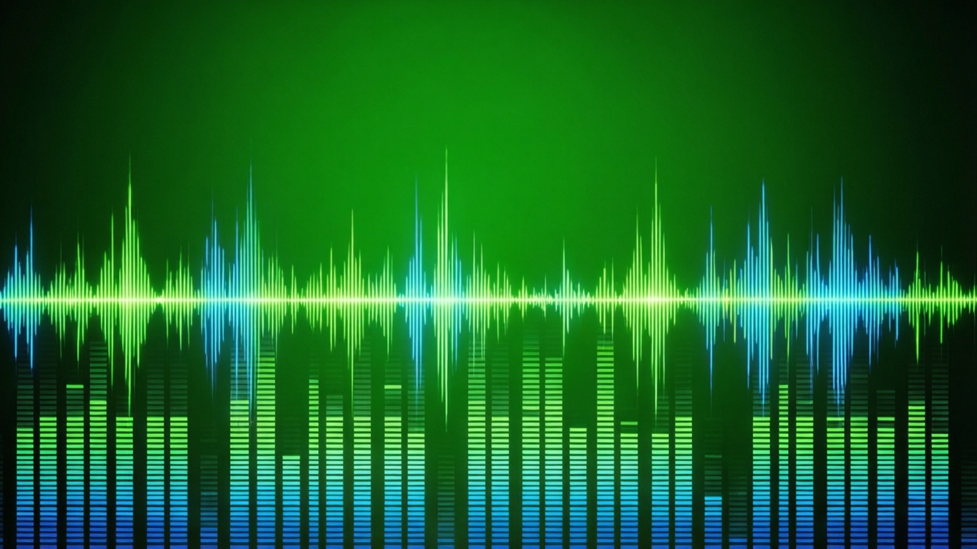 Audio Waveform Green Screen Sfondi