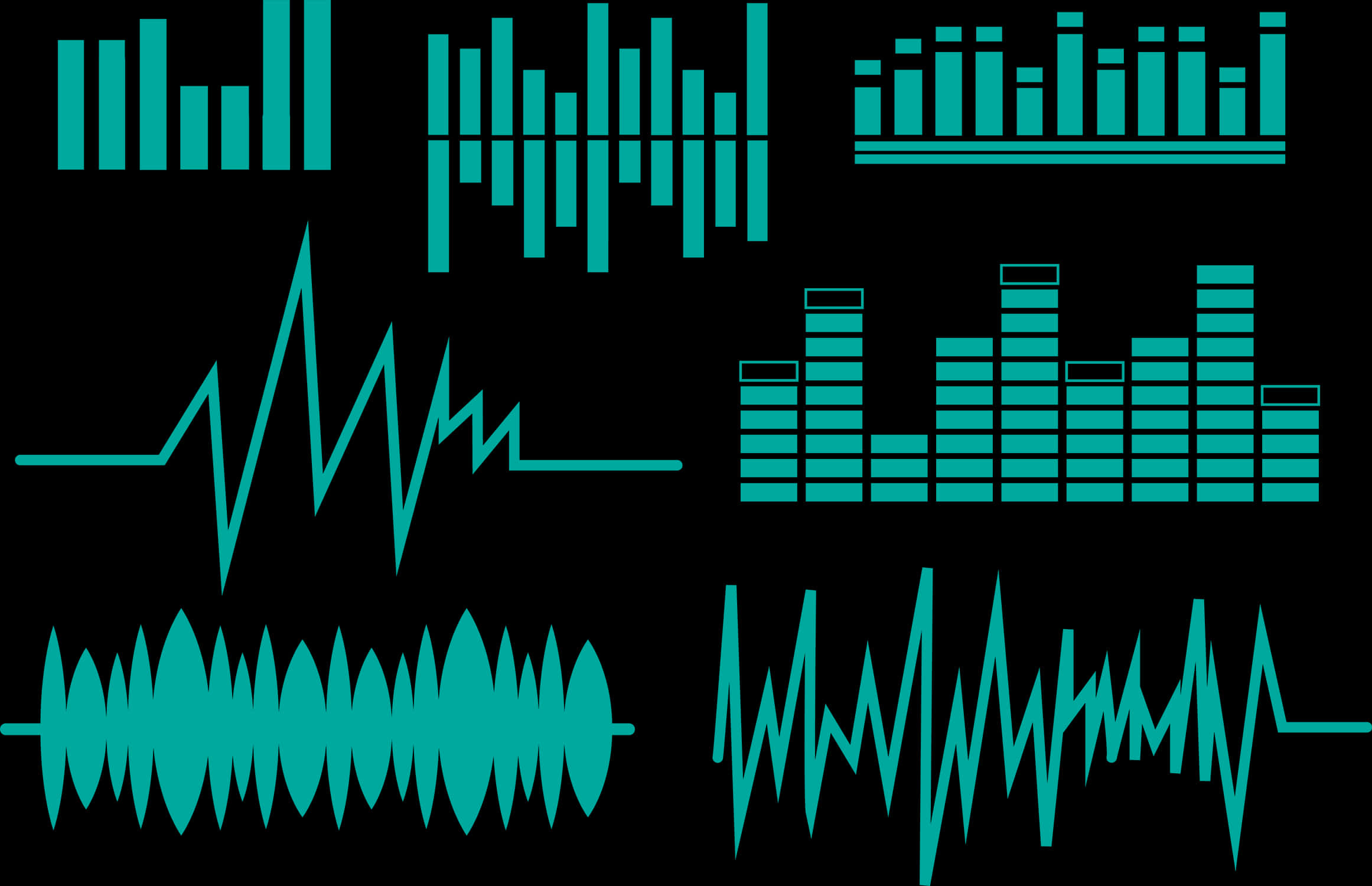 Audio_ Waveform_ Collection PNG