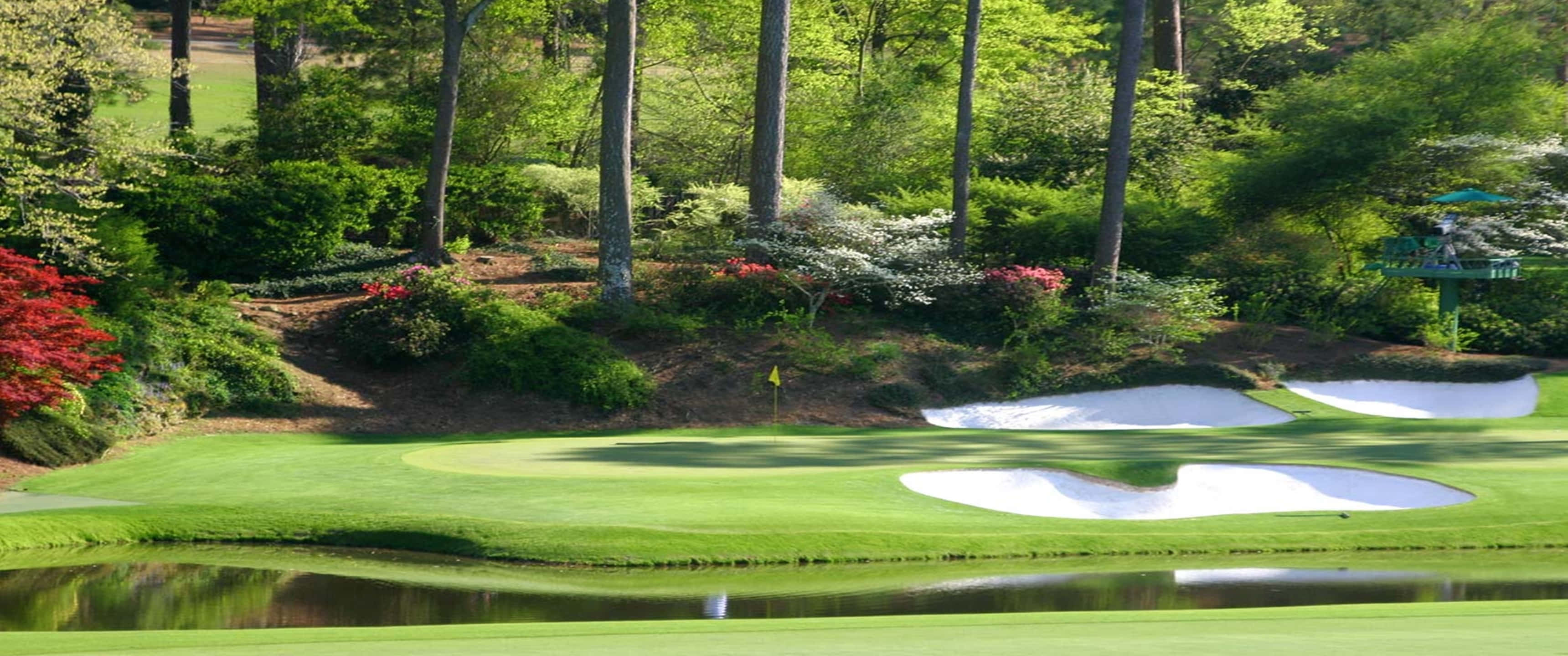 Augusta In 3440x1440p Golf Course Background