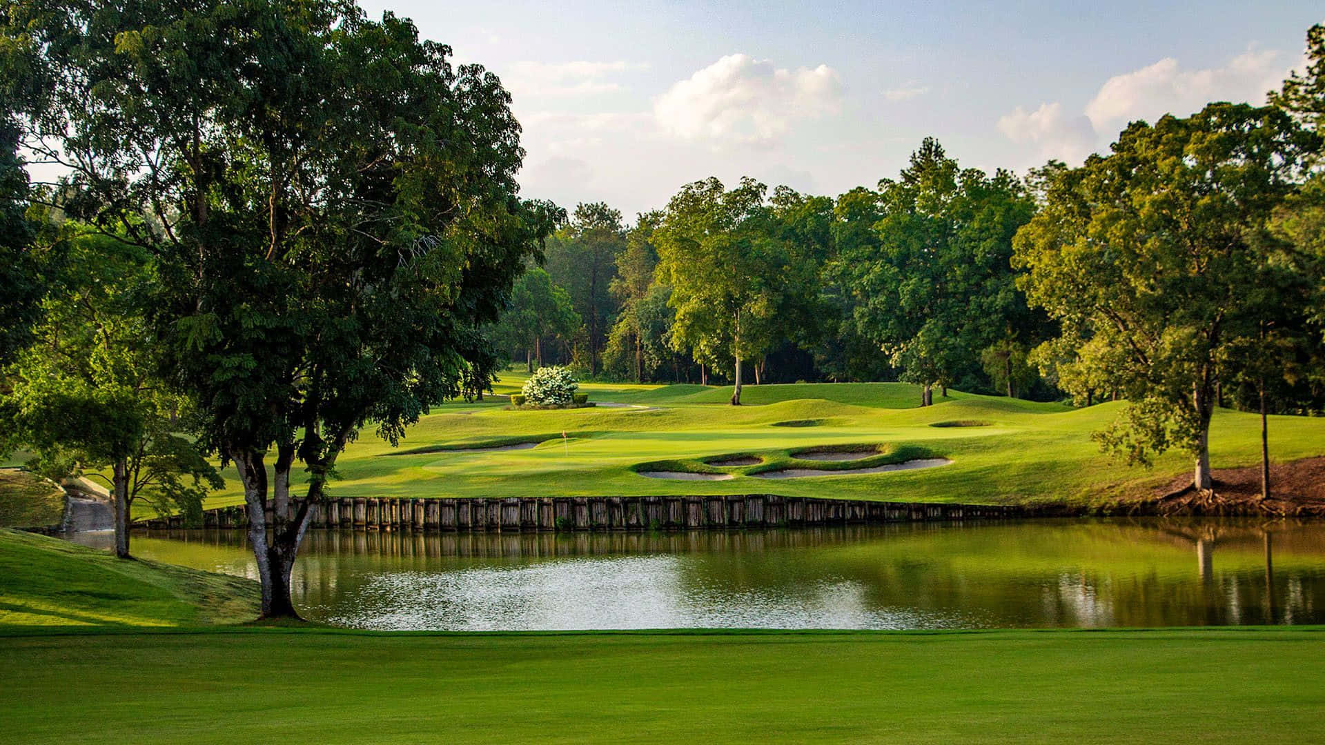 Magnificent Views Await At Augusta National Golf Course Wallpaper