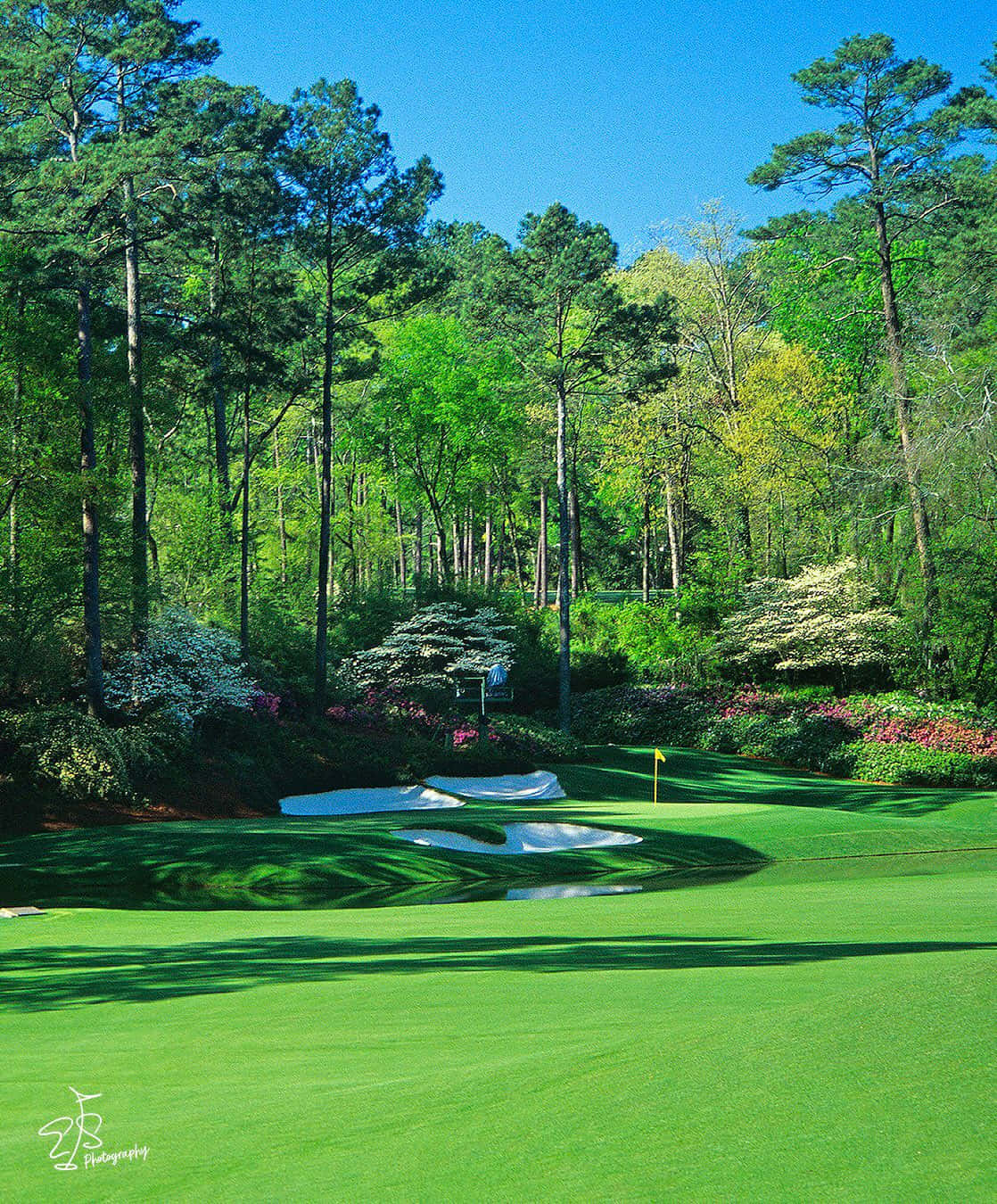 A hole in one at Augusta National Wallpaper