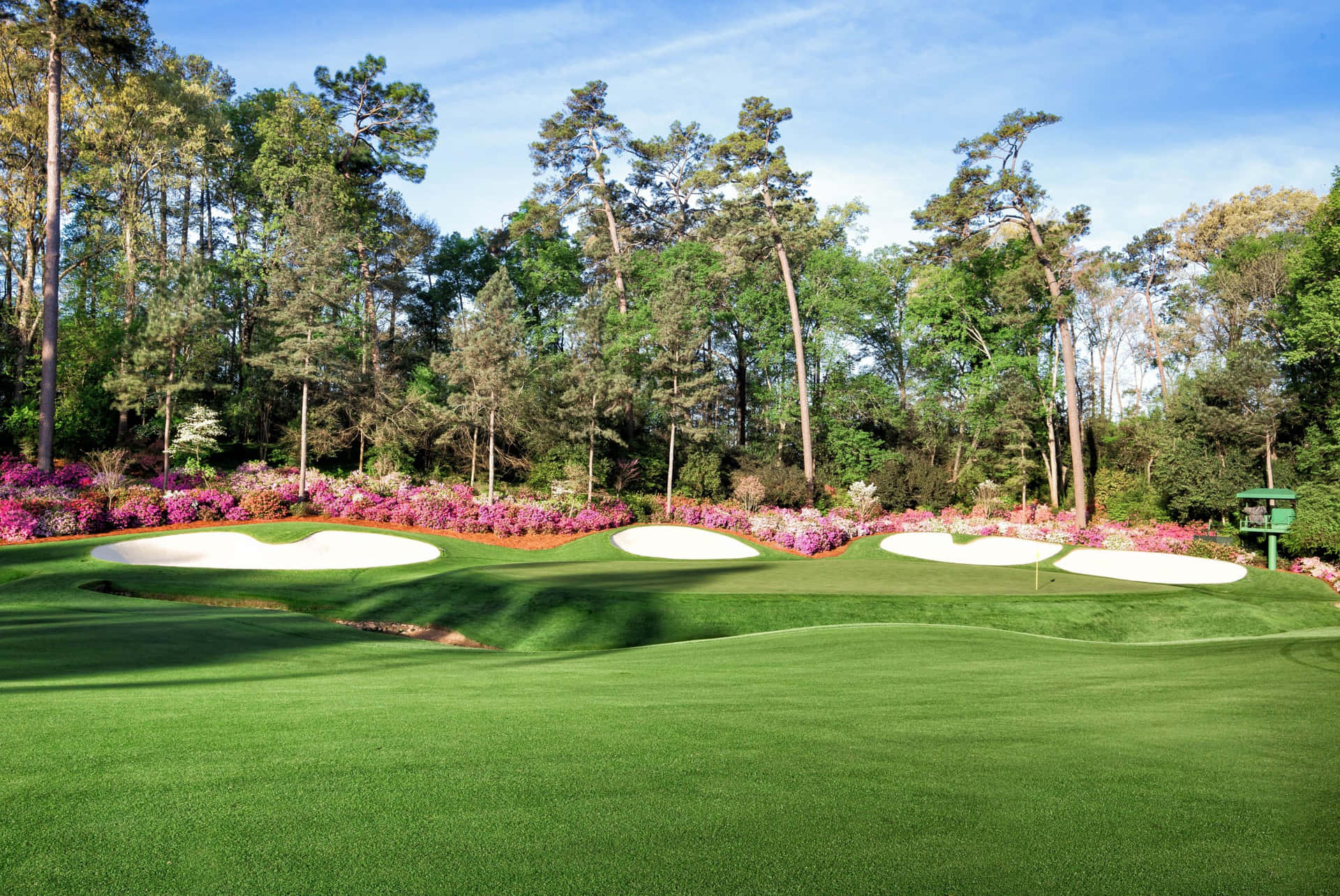 Augusta National Golf course is a world-renowned course and home to the Masters tournament Wallpaper