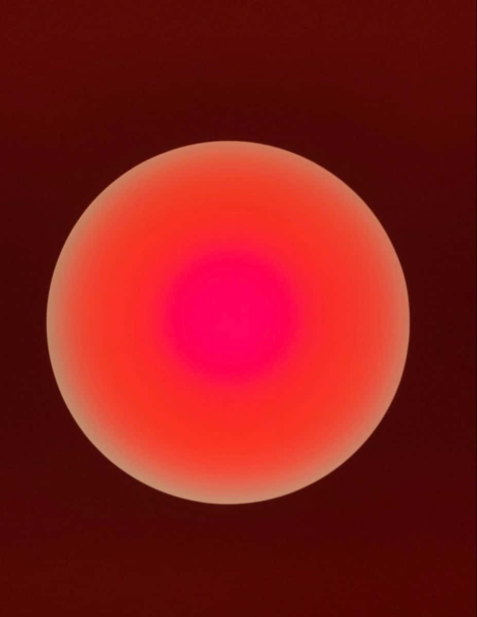 Red Circle Aura Color Wallpaper