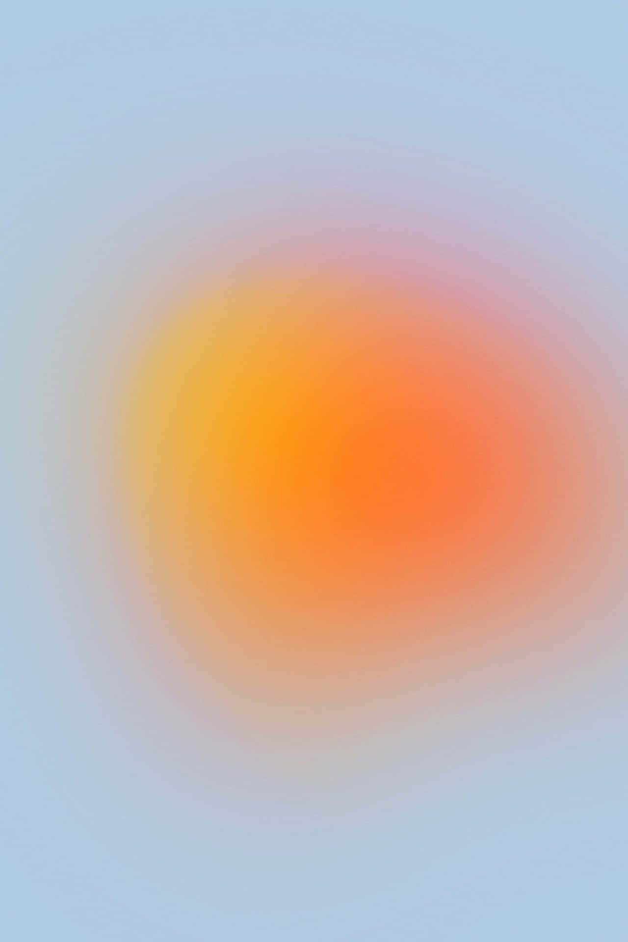 Blurry Orange Aura Color Wallpaper
