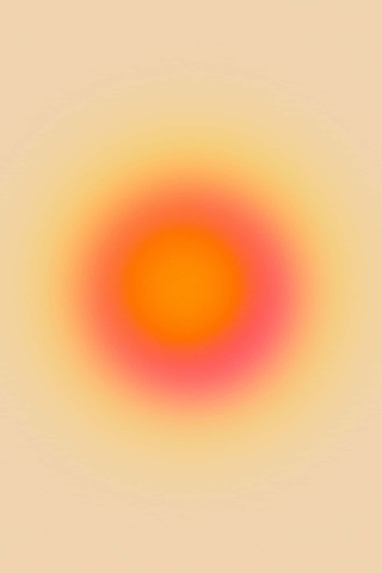 Colorde Aura Radial Naranja Fondo de pantalla