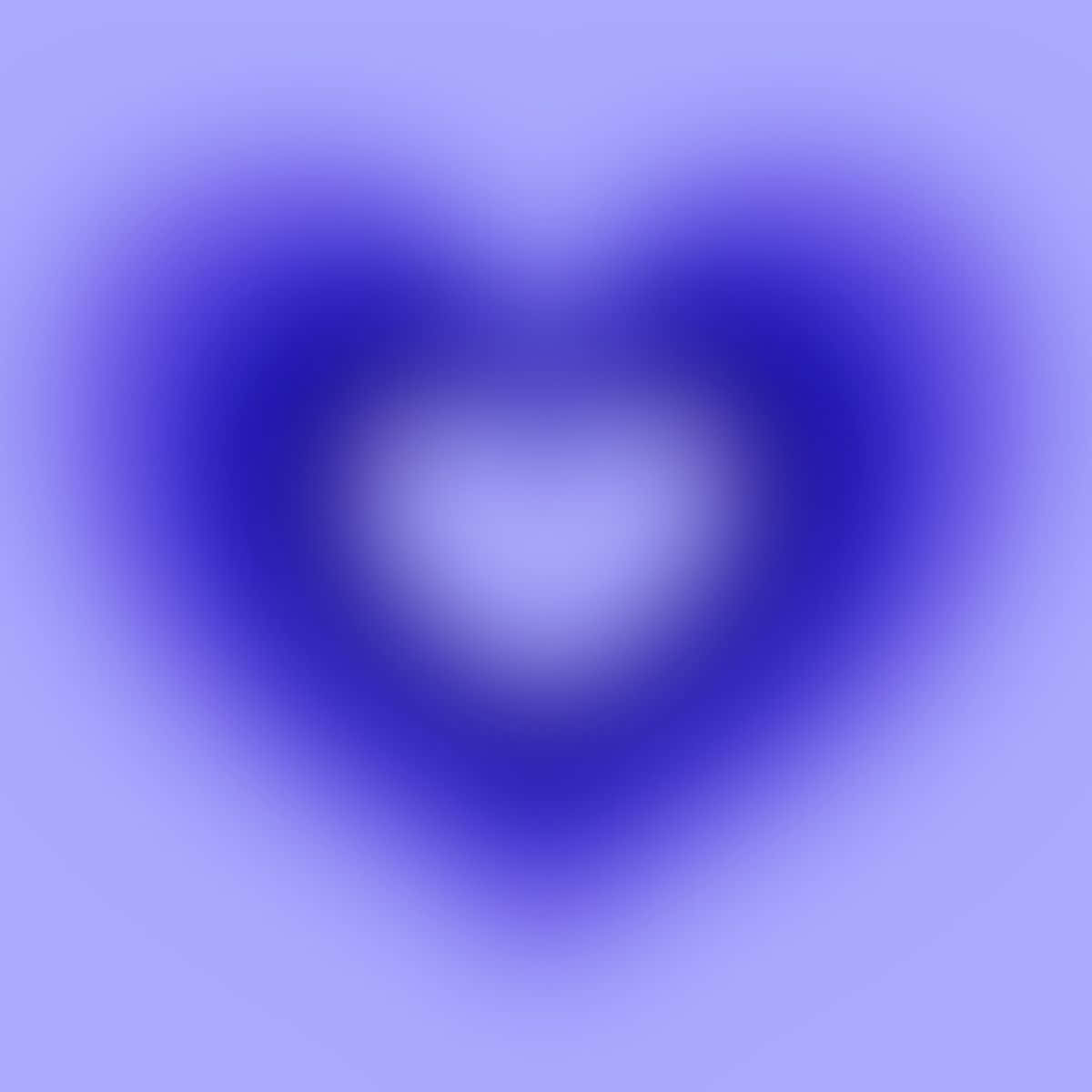 Einverschwommenes, Herzförmiges Bild Auf Einem Lila Hintergrund Wallpaper