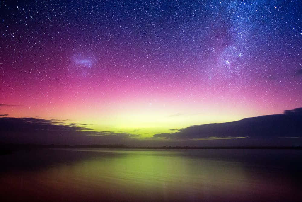 Aurora Australis Sterrenhemel Achtergrond