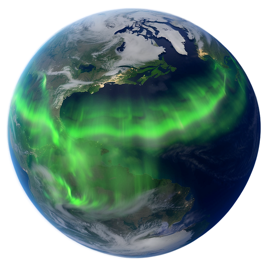 Download Aurora Borealis From Space Png Jft1 | Wallpapers.com