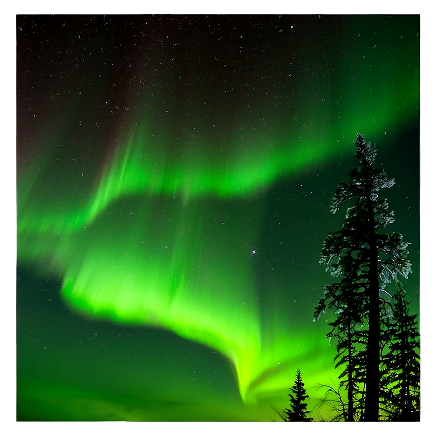 Aurora Borealis Landscape Png 06242024 PNG