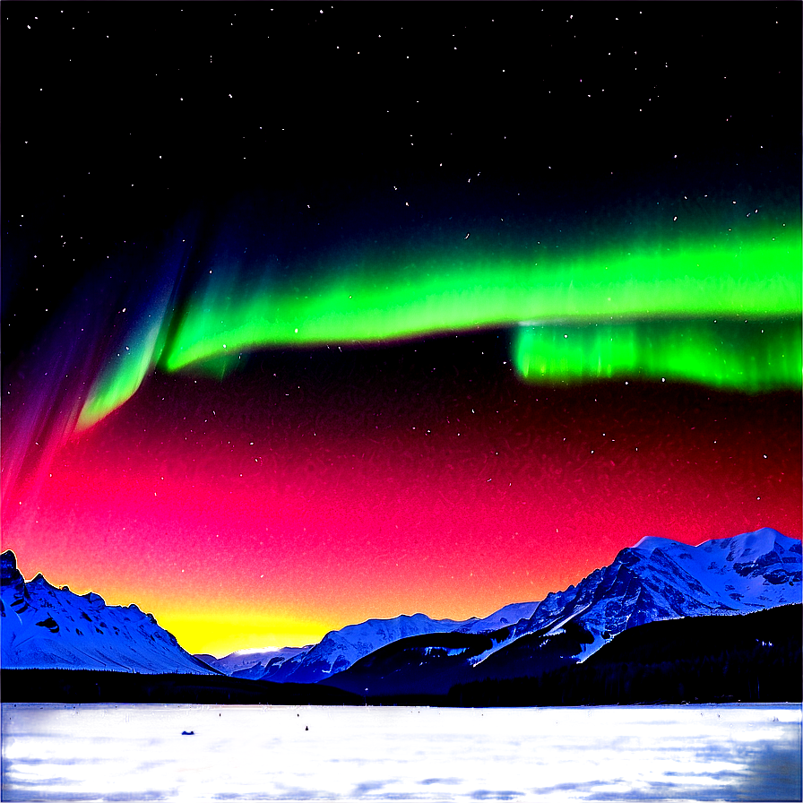 Aurora Borealis Landscape Png 29 PNG