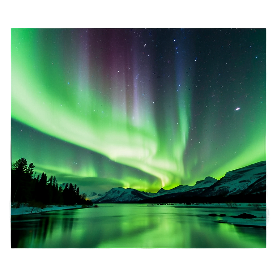 Aurora Borealis Night View Png 65 PNG