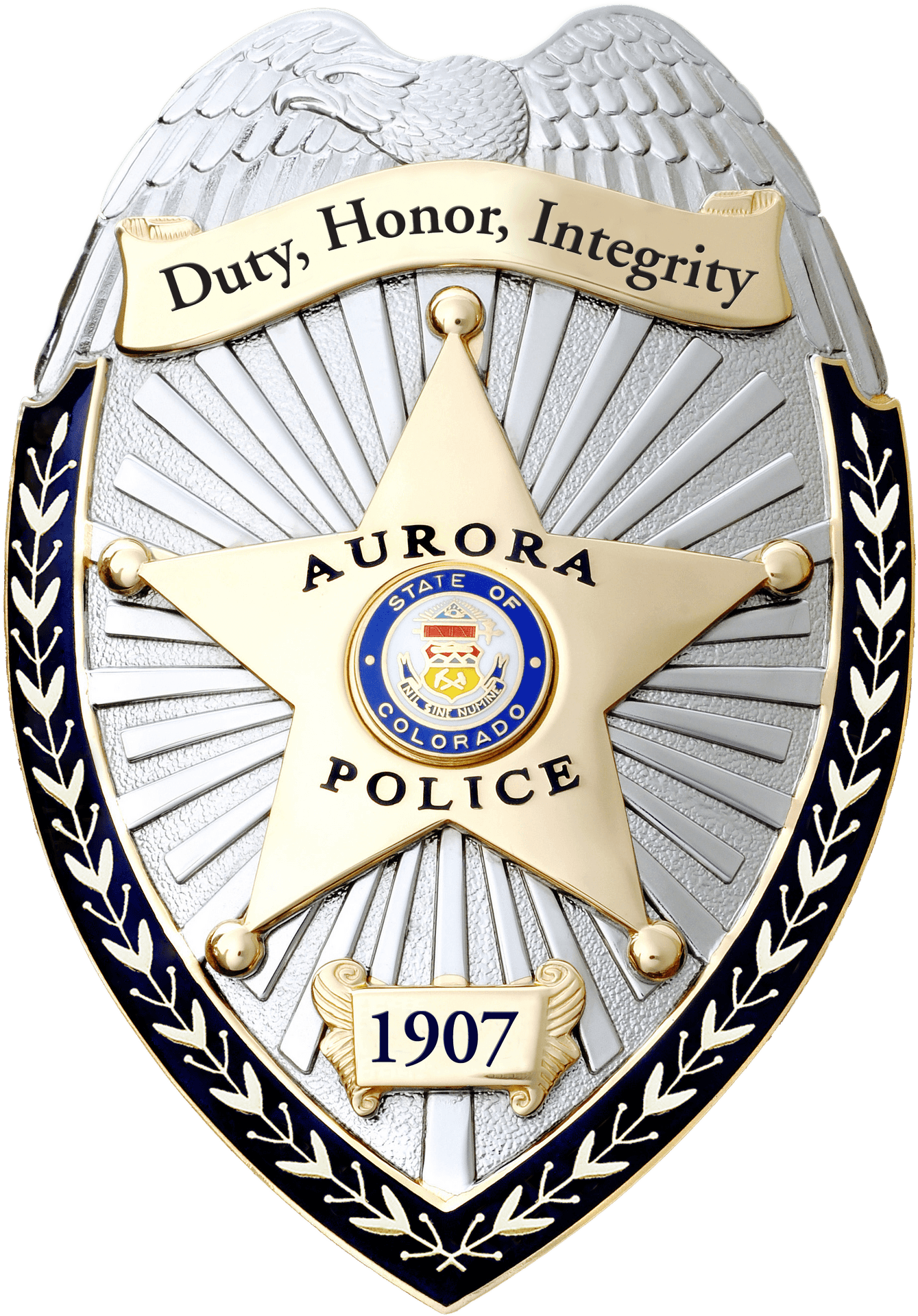 Aurora Colorado Police Badge PNG