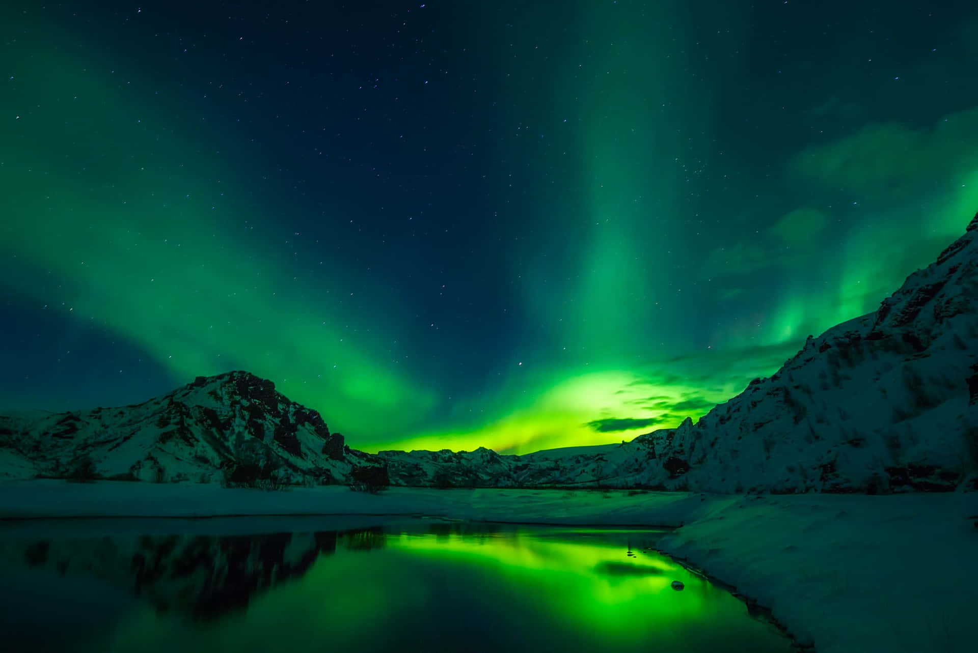 An illuminating display of vibrant colors from the magical Northern Lights