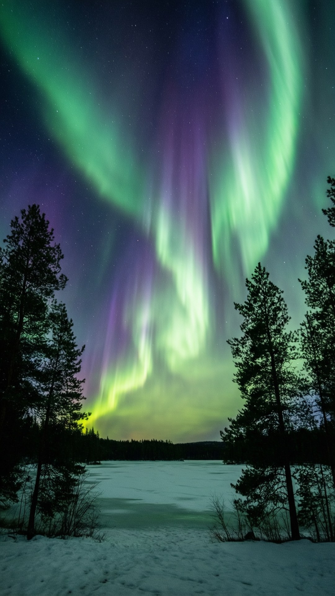Aurora Snowscape Sfondi