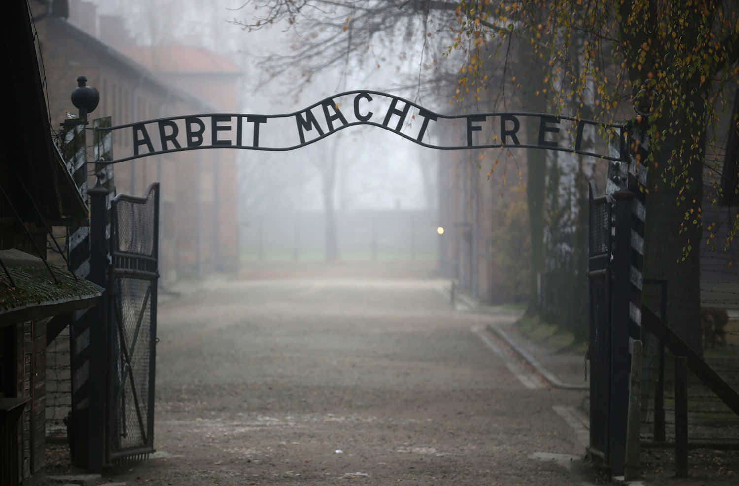 Auschwitz Classical Main Gate In Poland Picture